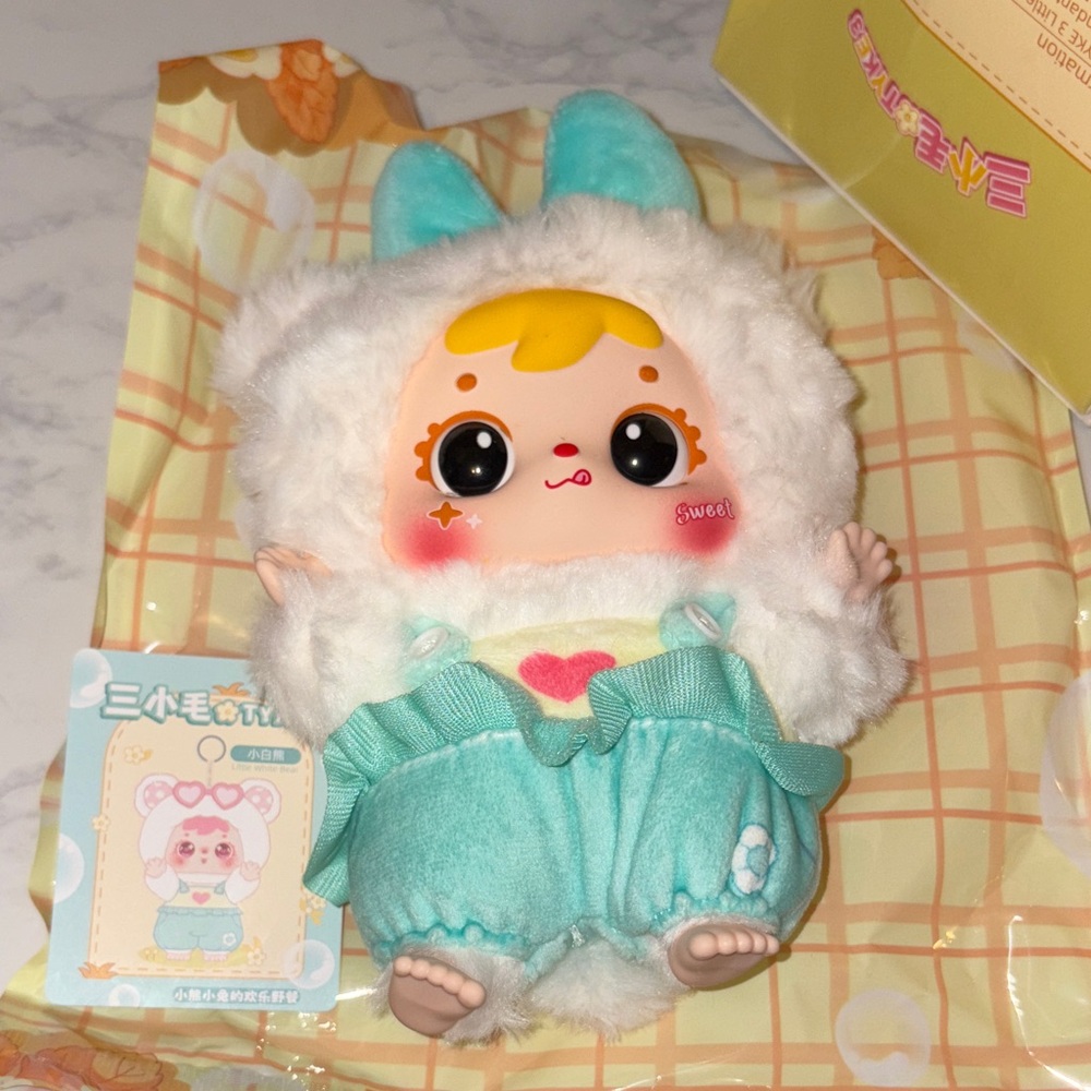 Samuel Happy Picnic Of Bear and Rabbit CONFIRMED Little White Bear